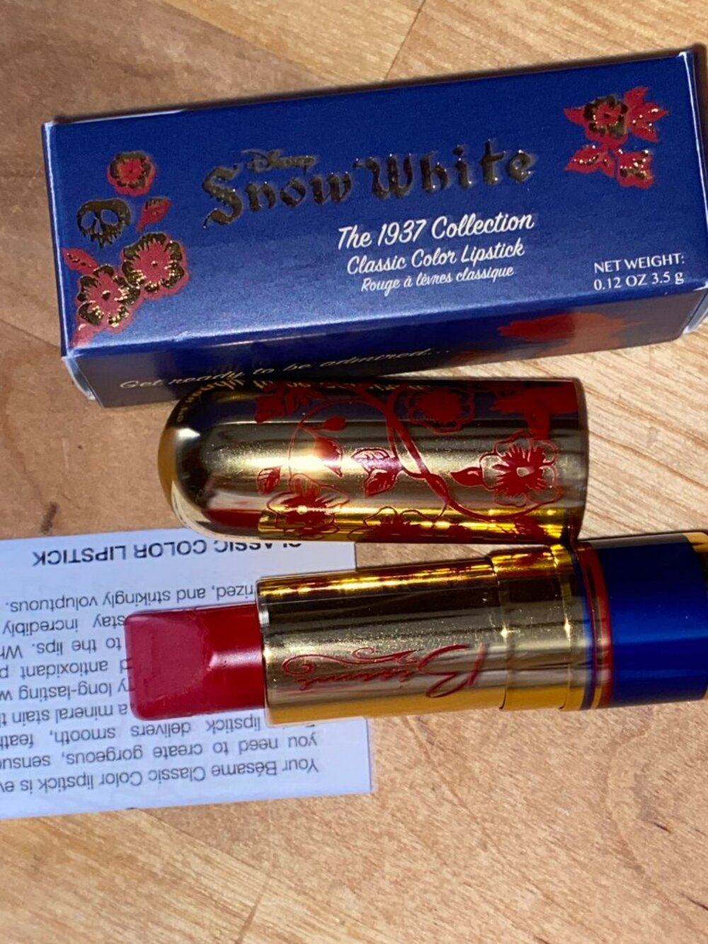 Besame Snow White 1937 Collection Lipstick, Snow White Red, New in Box